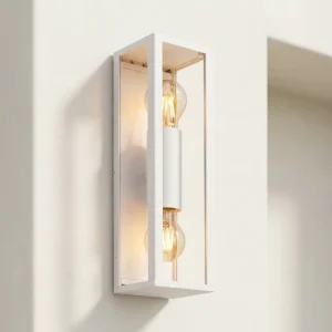 Outdoor Wall Lamp Sturdy Aluminum Die-Casting IP44 Wall Light 40W E27 Exterior Lamp for Patio