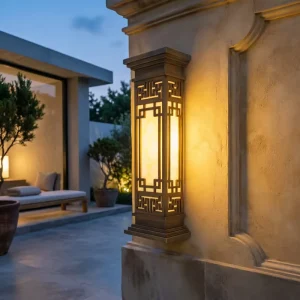 Outdoor Wall Lamp Waterproof LED Lighting Courtyard and Landscape Villa Door Decoration New Chinese Style Outdoor Wall Lamp
