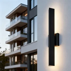 Outdoor Wall Light Fixture Long Strip Shape Waterproof IP65 Anti Corrosion Wide Voltage Suitable for Residential Outdoor
