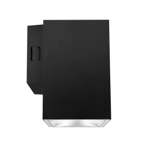 Outdoor Wall Mounted Square Lamp Cob Ce Photoelectric Black LED Downward Column Wall Lamp Outdoor Home Living Room Garden Lamp