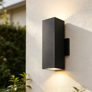 Outdoor Wall Sconce Light 30W IP65 Waterproof Aluminum 5CCT Dimmable Photocell Up Down Wall Light