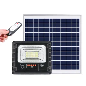 Outdoor Wall Street Garden IP66 Rechargeable Solar LED Flood Light With Remote Control