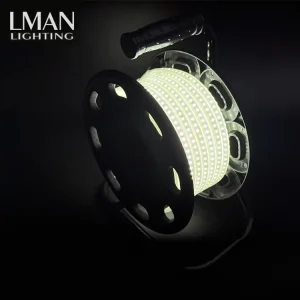 Outdoor Waterproof 2835 LED Strip Light 120 LEDs 8W High Voltage IC Chip for Construction Lighting