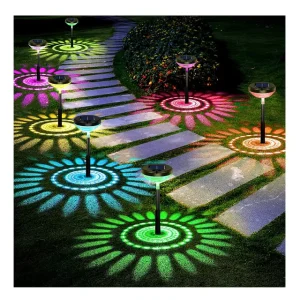 Outdoor Waterproof ABS Decorative Stakes IP65 Lawn Patio Walkway Yard Pathway Garden Solar Stake Lights