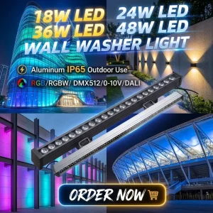 Outdoor Waterproof Adjustable Bracket 36W LED Wall Washer Light
