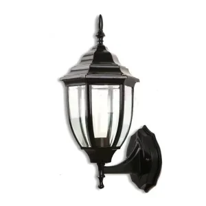 Outdoor Waterproof Black LED Wall Lamp E27 IP65 for Garden Corridor