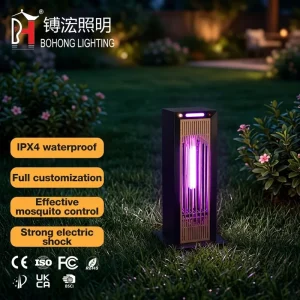Outdoor Waterproof Bug Zapper Frequency Vibration Electric Shock Type 220V 50Hz Garden Villa Terrace Lawn Light