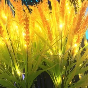 Outdoor Waterproof Courtyard Lawn Decoration Luminous Led Reed Ground Plugged Light, Wheat Ear Rice Straw Lamp