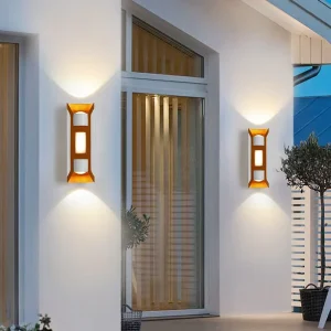 Outdoor Waterproof Diffuser Aluminum Alloy Wall LED Light for Bedroom Garden Villa European Minimalist Design
