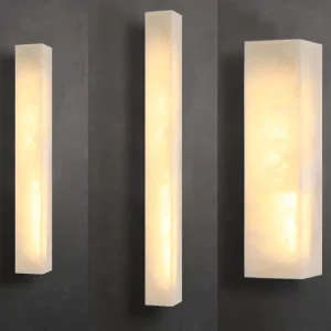 Outdoor Waterproof Faux Onyx Wall Lamp Modern Minimalist PIR Motion Sensor LED Wall Washer Villa Courtyard
