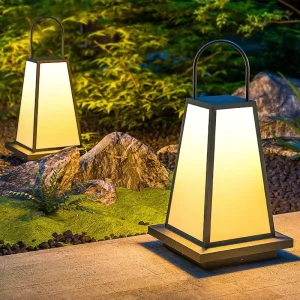 Outdoor Waterproof Garden Lawn Lamp Garden Landscape Villa Lawn Lamp Simple Japanese style Lamp Solar powered Courtyard Lamp