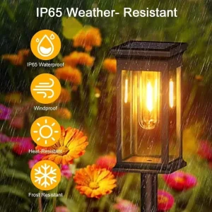 Outdoor Waterproof Garden Solar Lighting LED Lamps Landscape Solar Pathway Light for Garden Yard Use