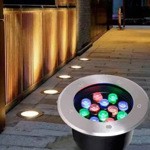 Outdoor Waterproof Garden Terrace Walkway Landscape Floor Stainless Steel LED Embedded Ground Light