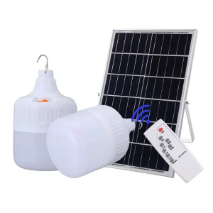 Outdoor Waterproof Hanging LED Bulb Remote Control Rechargeable Solar Panel Camping Tents Garden Courtyard Emergency Lighting