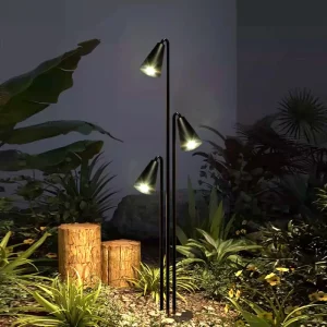 Outdoor Waterproof IP54 Aluminum Lawn Lights 3500K Warm White Light 2-Year Warranty for Simple Landscape Garden