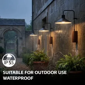 Outdoor Waterproof IP65 Decorative LED Floor Garden Lighting Black square Decorative Landscaping Exterior Wall Light