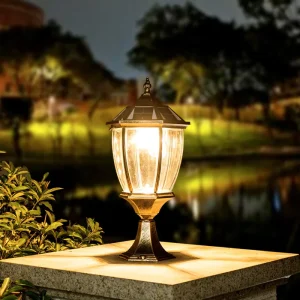 Outdoor Waterproof IP65 LED Solar Lamp Garden Lamp European Style Post Pillar Fence Post Lights
