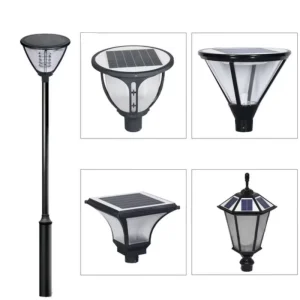 Outdoor Waterproof IP65 Landscape Lighting 30W Solar Lamp for Garden and Villa Courtyard Illumination