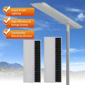 Outdoor Waterproof IP65 Material Iron 120W 150W All in One LED Solar Street Light for Road with 3 Year Warranty