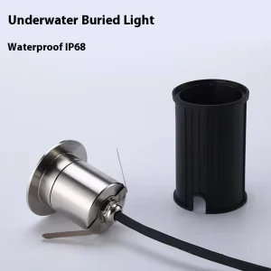 Outdoor Waterproof IP68 LED Dimmable Underground Lamp Water Underwater Buried Light Embedded Light Fixture Garden