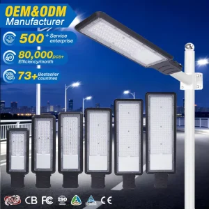 Outdoor Waterproof Ip66 Lighting SMD3030 Aluminum 30w 50w 100w 150w 200w 300w Community Highway Led Street Light