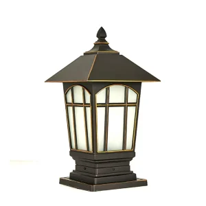 Outdoor Waterproof LED Courtyard Door Column Gate Pillar Light for Garden Landscape