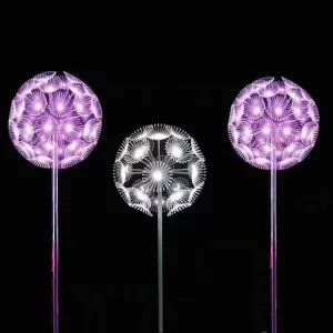 Outdoor Waterproof LED Motif Dandelion Lamp Lights for Christmas Festivals Weddings & New Year Landscape Art Decorations