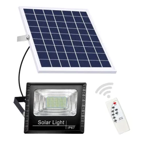 Outdoor Waterproof LED Solar Light 5M Remote Control Floodlight IP67 Garden Yard Indoor