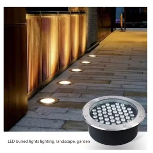 Outdoor Waterproof LED Underground Light Inground Lamp IP67 RGB Garden Ground Step Spotlight Pathway Recessed Deck Lights LED