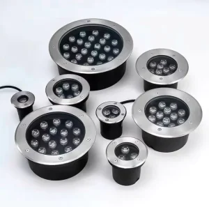 Outdoor Waterproof LED Underground Light Recessed Round Spotlight for Square Park Courtyard and Road