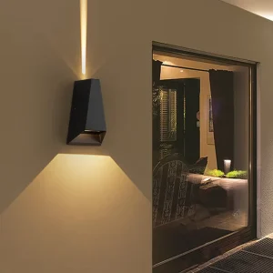 Outdoor Waterproof LED Wall Lamp Up Down Dimmable Light Pillar Light for Villa Courtyard Aisle Corridor Wall Light