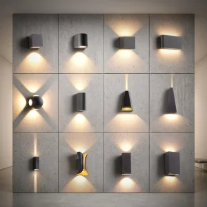 Outdoor Waterproof LED Wall Light Modern Garden Hotel Villa Courtyard Facade Fence Lamp