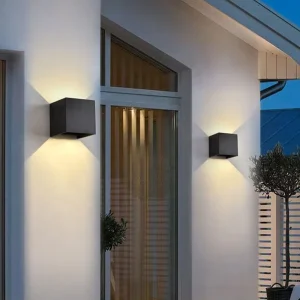 Outdoor Waterproof Light Adjustable Double headed Up and Down Light Exterior Wall Light