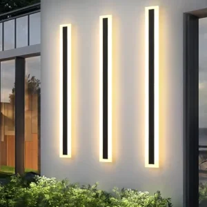 Outdoor Waterproof Long Strip Wall Lamp with LED Line Villa Exterior Wall Washing Balcony Corridor Indoor Outdoor Light