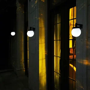 Outdoor Waterproof PC LED Wall Lamp for Staircase Courtyard Terrace Garden Solar Powered Wall Lighting