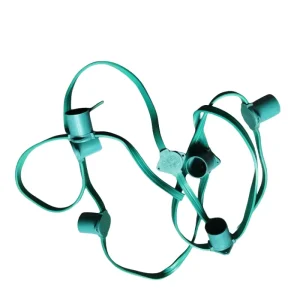 Outdoor Waterproof Patio Backyard Deck Tree Festoon Cable Belt Lamp String Connector Base Holder