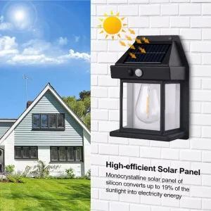 Outdoor Waterproof Sensing Distance Interaction Wall Lamp LED Smart Solar Street Light