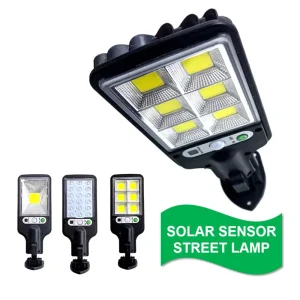 Outdoor Waterproof Solar Garden Wall Light with Motion Sensor and Remote Control