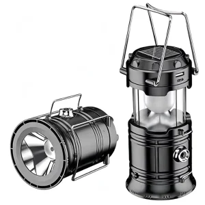 Outdoor Waterproof Solar-Powered Camping Emergency Lantern LED 5800-Lumen Rechargeable