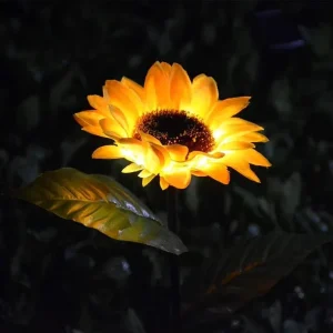 Outdoor Waterproof Sunflower Decorative Lights for Garden Decoration