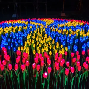 Outdoor Waterproof Tulip Decorative Lights for Garden Decoration