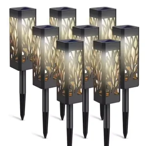 Outdoor Waterproof Warm LED Solar Courtyard Light IP65 Rated Induction Controlled Garden Decorations with 300mAh Battery