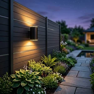 Outdoor Waterproof up & Down LED Solar Wall Light with 50 Lumens for Residential Use