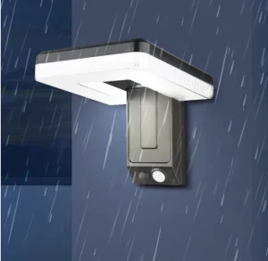 Outdoor Wireless LED Garden Lamp Square Shape Foldable Waterproof Wall Mounted Solar Panel Charging Dimmable for Garden Backyard