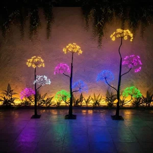 Outdoor and Indoor Decorative Park Led Tree Lights Luminous Mushroom Tree Lighting Christmas Decoration