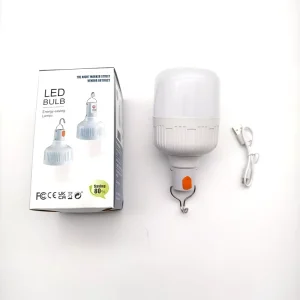 Outdoor hanging portable solar light bulb emergency tent LED light 18650 rechargeable battery camping light