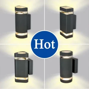 Outside Exterior Decor Wall Mounted Light 220V up and Down Outdoor Garden Wall Scone Light Lamp