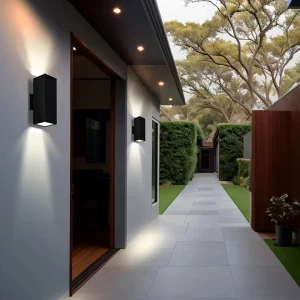 Outside External Decoration Up Down Wall Lamp Sconce Aluminum Fixture E26 LED Outdoor Wall Light Exterior Wall Mounted for Porch