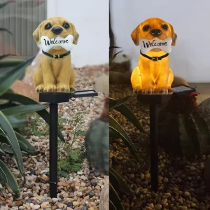 Owl Animal Resin Outdoor Solar LED Garden Light Eco-Friendly IP54 Rated Automatic-On for Driveway Yard Fence