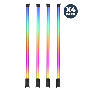 P120S APP Control 3000lm Rechargeable DMX RGB LED Tube Light Bar for Video Shooting 360 Photo Booth ABS Lamp Body
